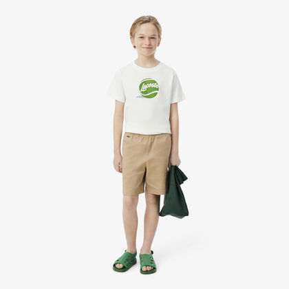 شورت تشينو من قماش قطني مطاطي