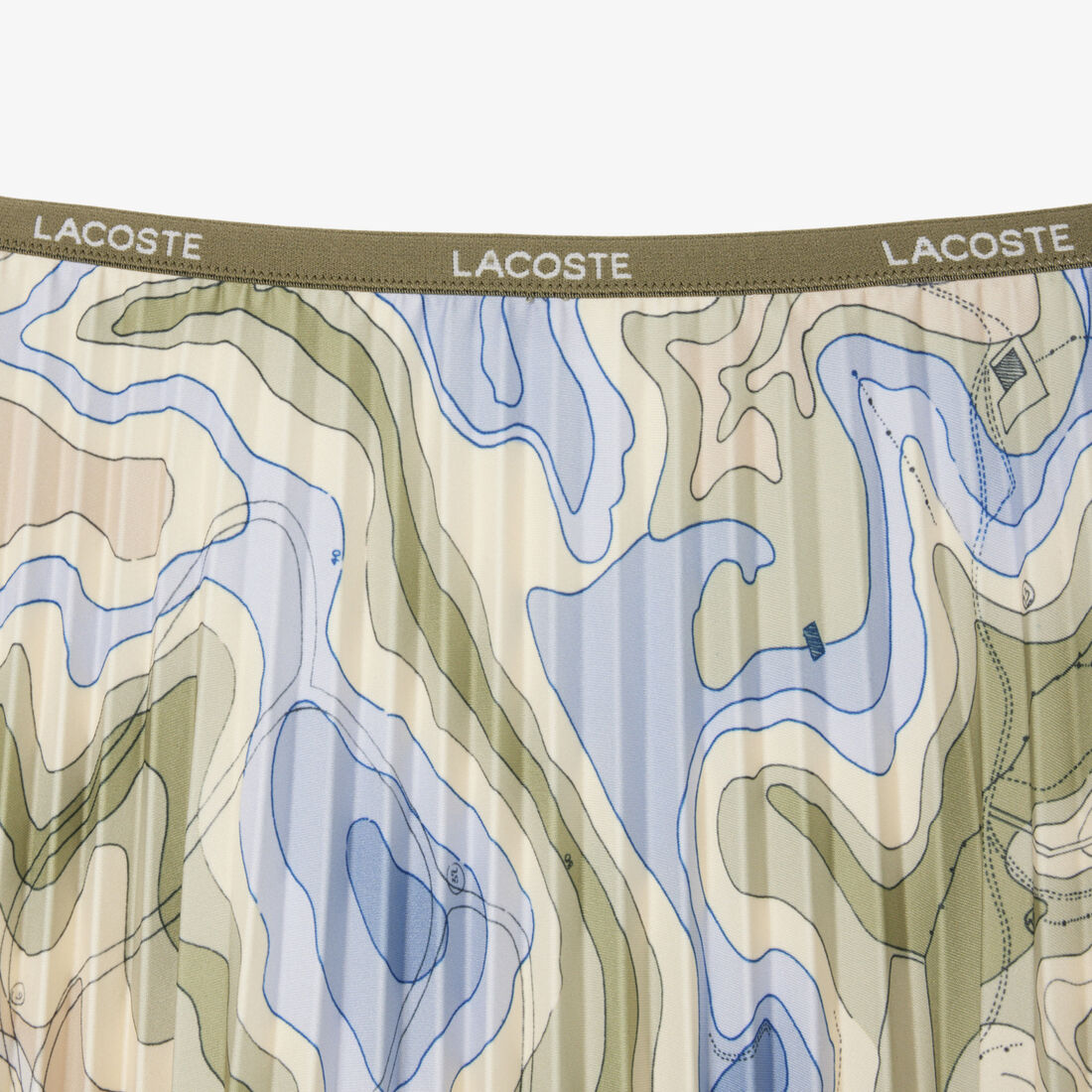 تنورة مطوية بطبعة طبوغرافية تنورة مطوية بطبعة طبوغرافية