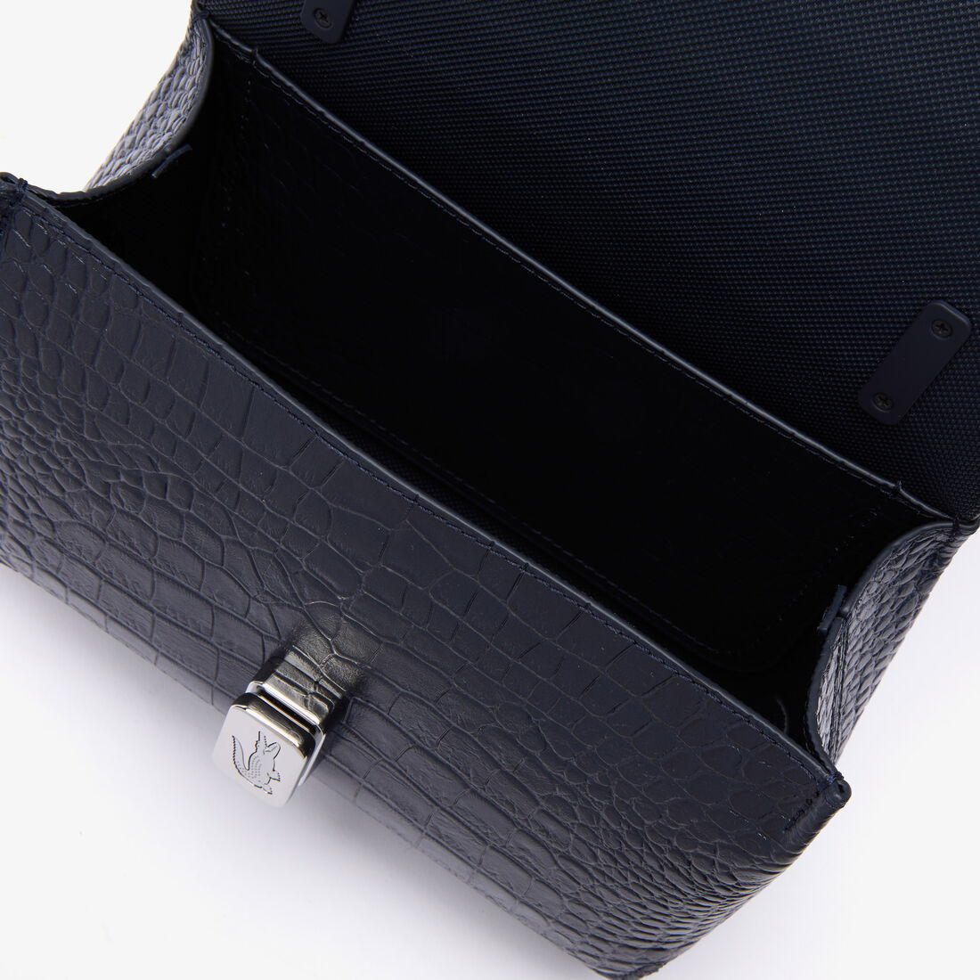 حقيبة يد أميليا جلد منقوش بمشبك معدني للنساء حقيبة يد أميليا جلد منقوش بمشبك معدني للنساء