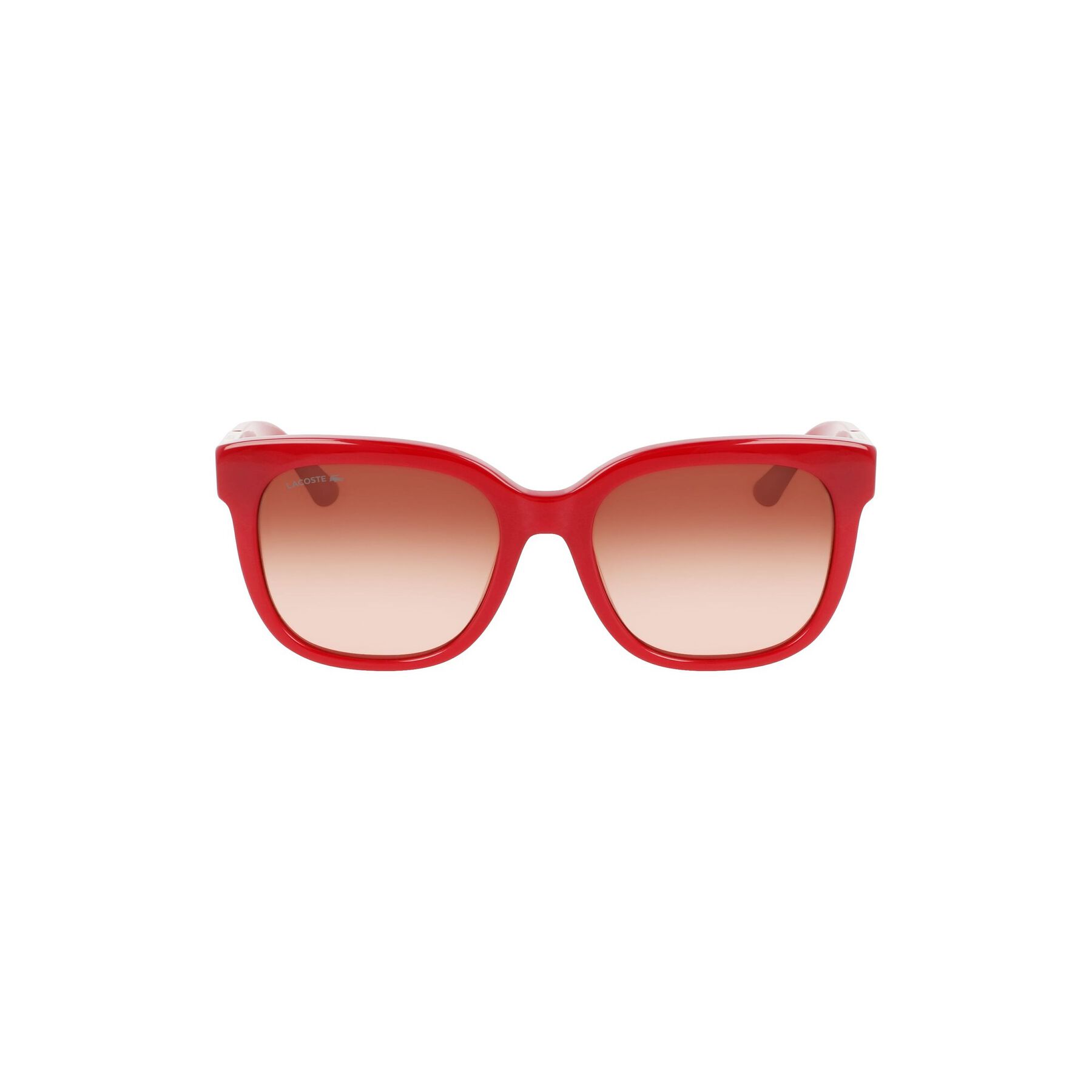 lacoste women s rectangle acetate croco skin sunglasses
