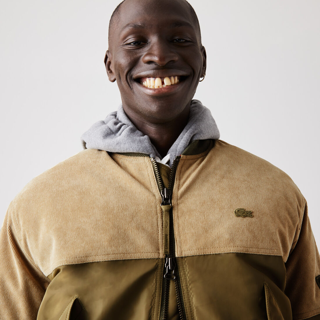 جاكيت منتفخ مبطن بسحّاب للرجال