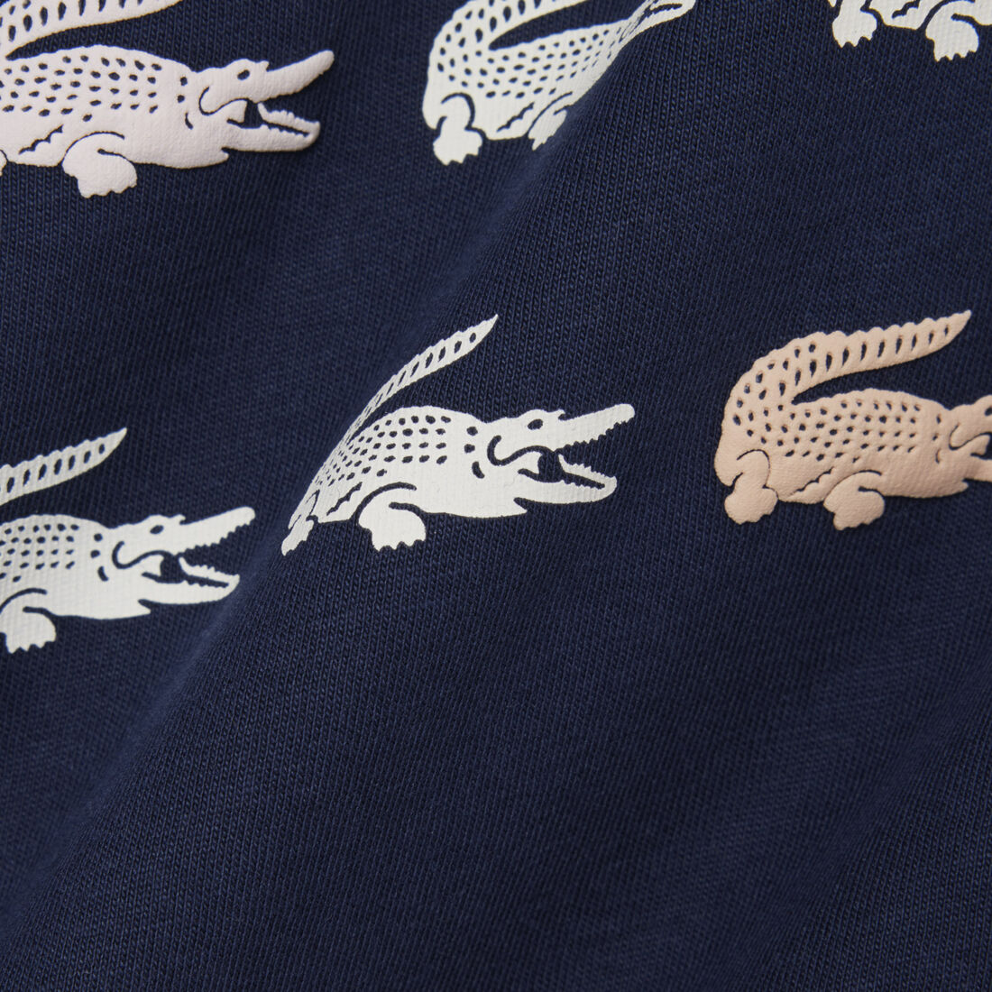Crocodile Print Cotton T-shirt Crocodile Print Cotton T-shirt
