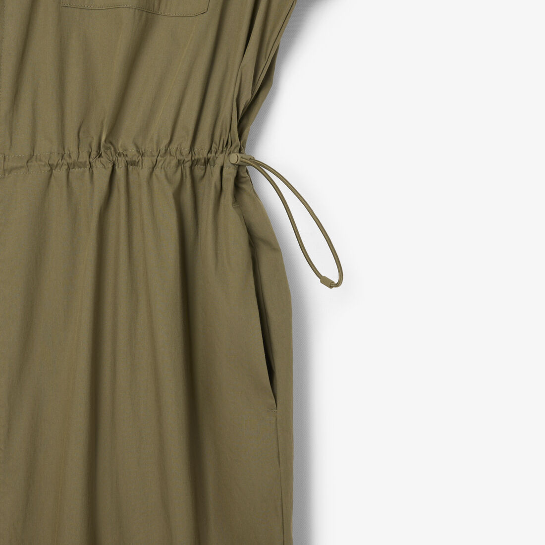 فستان قميص قطني كبير الحجم بسحاب أمامي فستان قميص قطني كبير الحجم بسحاب أمامي