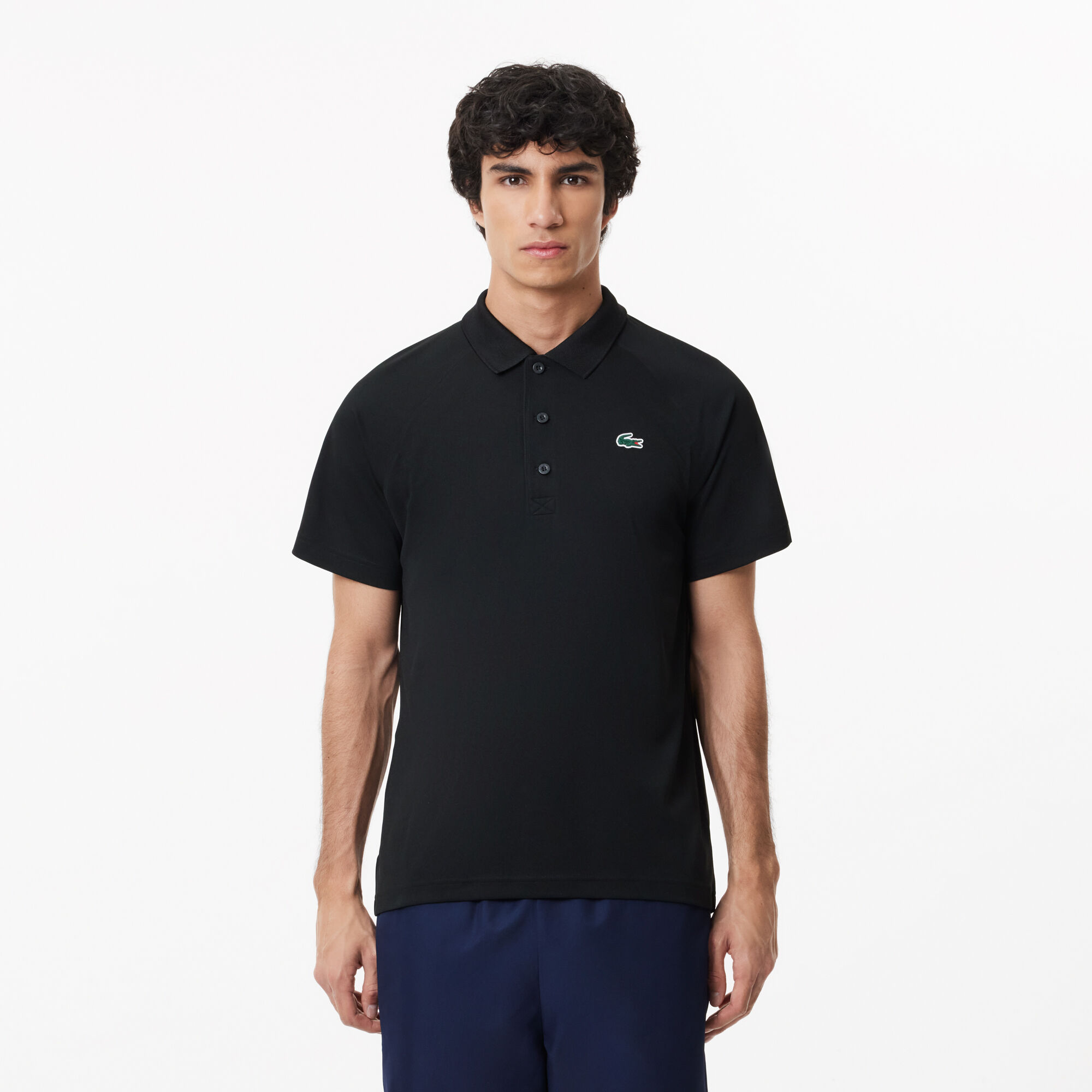 Lacoste polo noir homme outlet