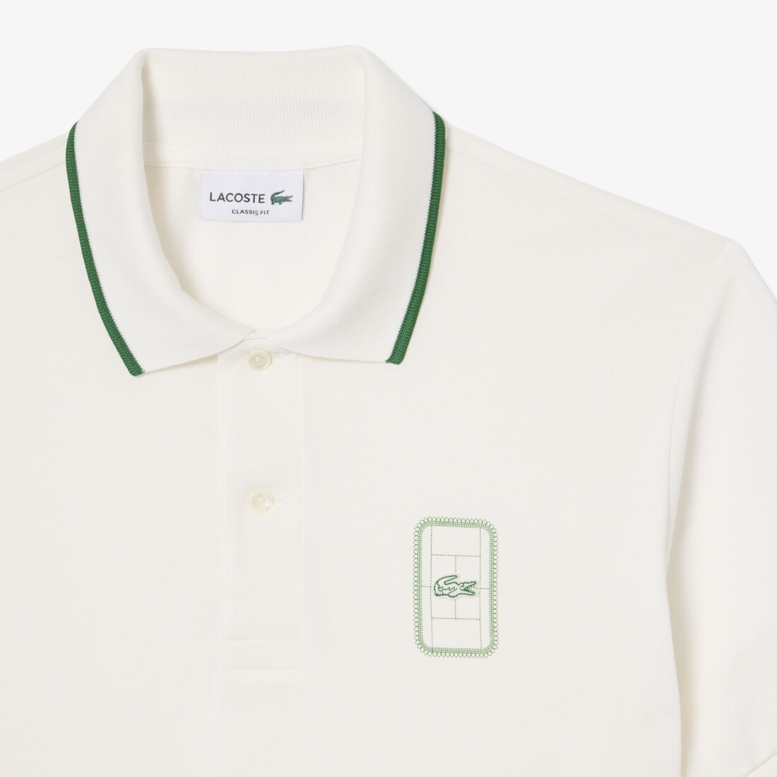 Classic Fit Printed Pique Polo Shirt lacoste classic fit printed pique polo shirt