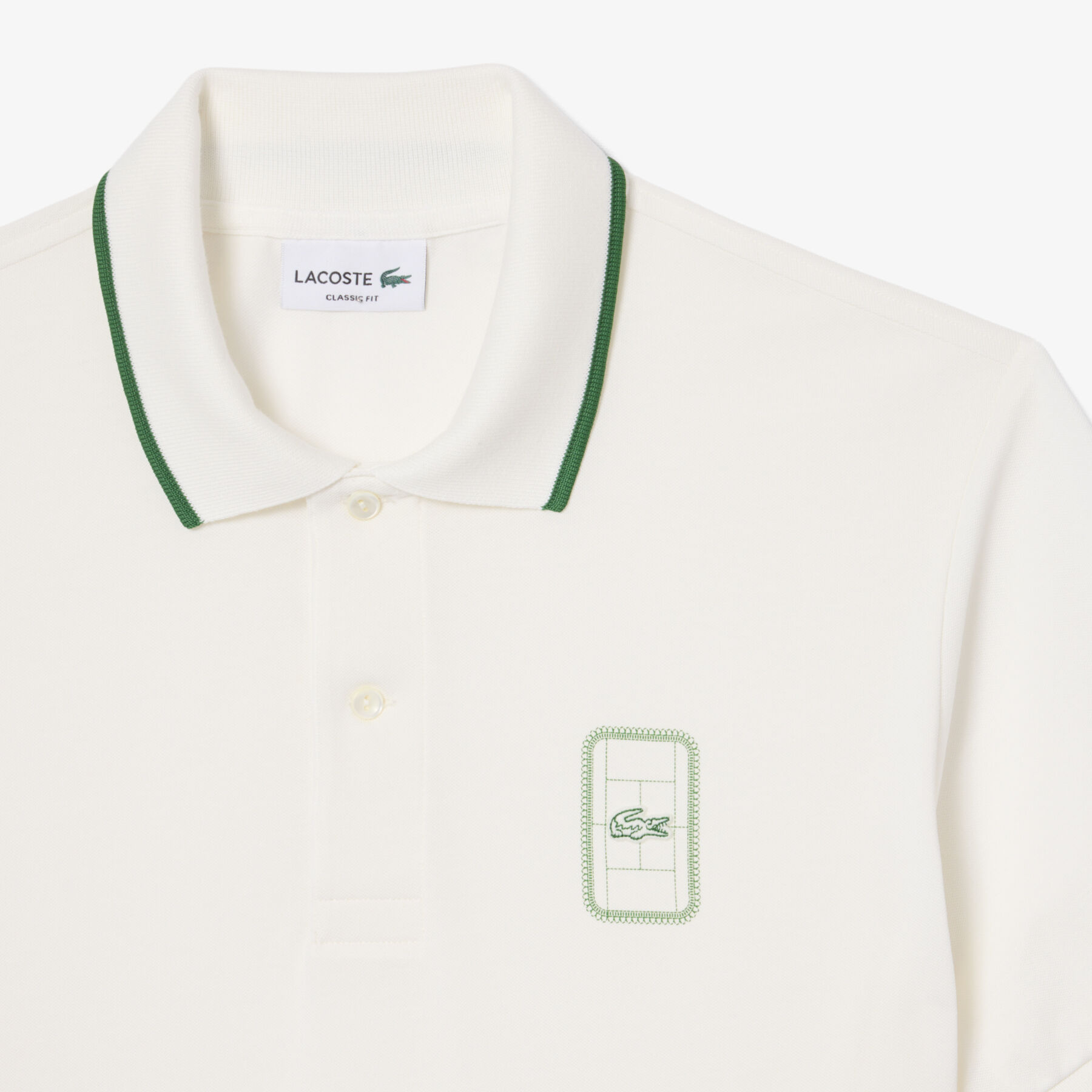 Classic Fit Printed Pique Polo Shirt lacoste classic fit printed pique polo shirt