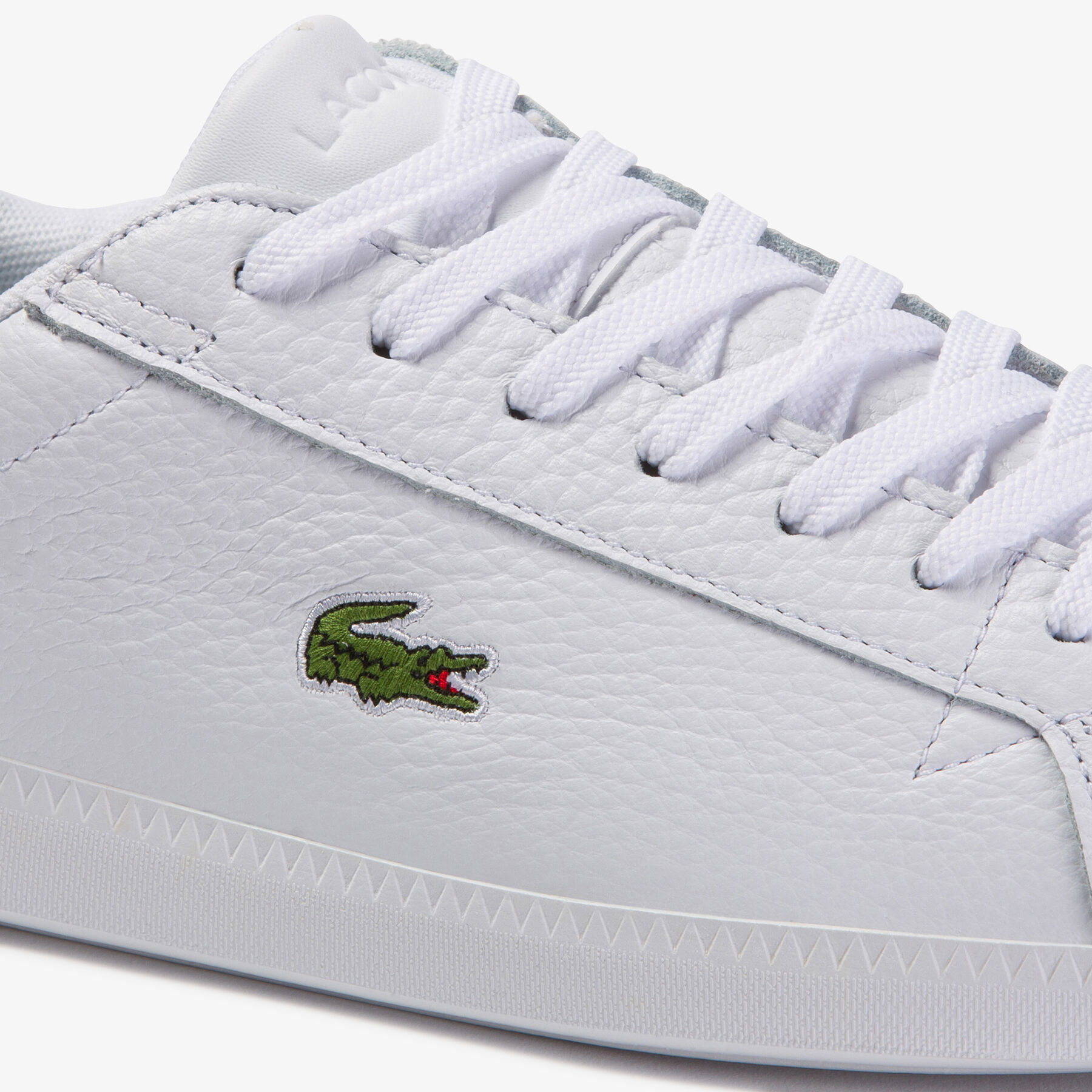 lacoste men s graduate tumbled leather and synthetic sneakers
