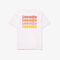 washed effect ombr  lacoste print t shirt