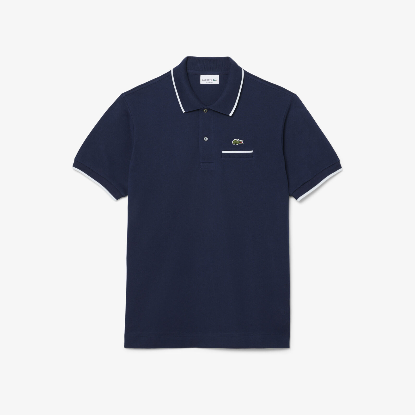 Classic Fit Pocket Accent L.12.12 Polo Shirt Classic Fit Pocket Accent L.12.12 Polo Shirt