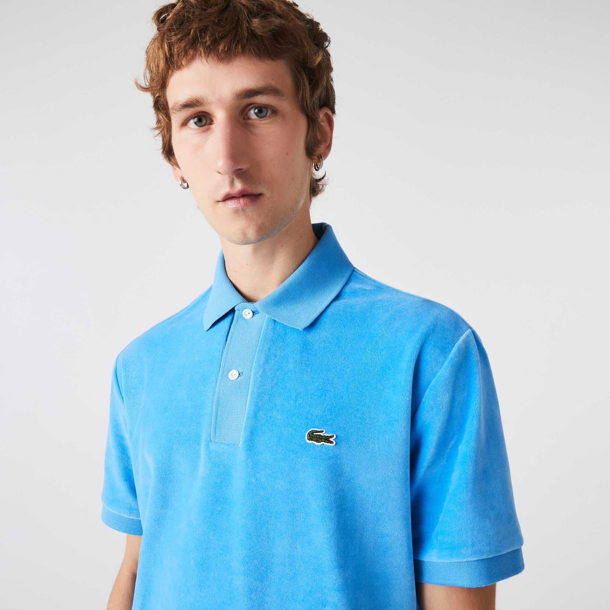 Lacoste velour polo clearance