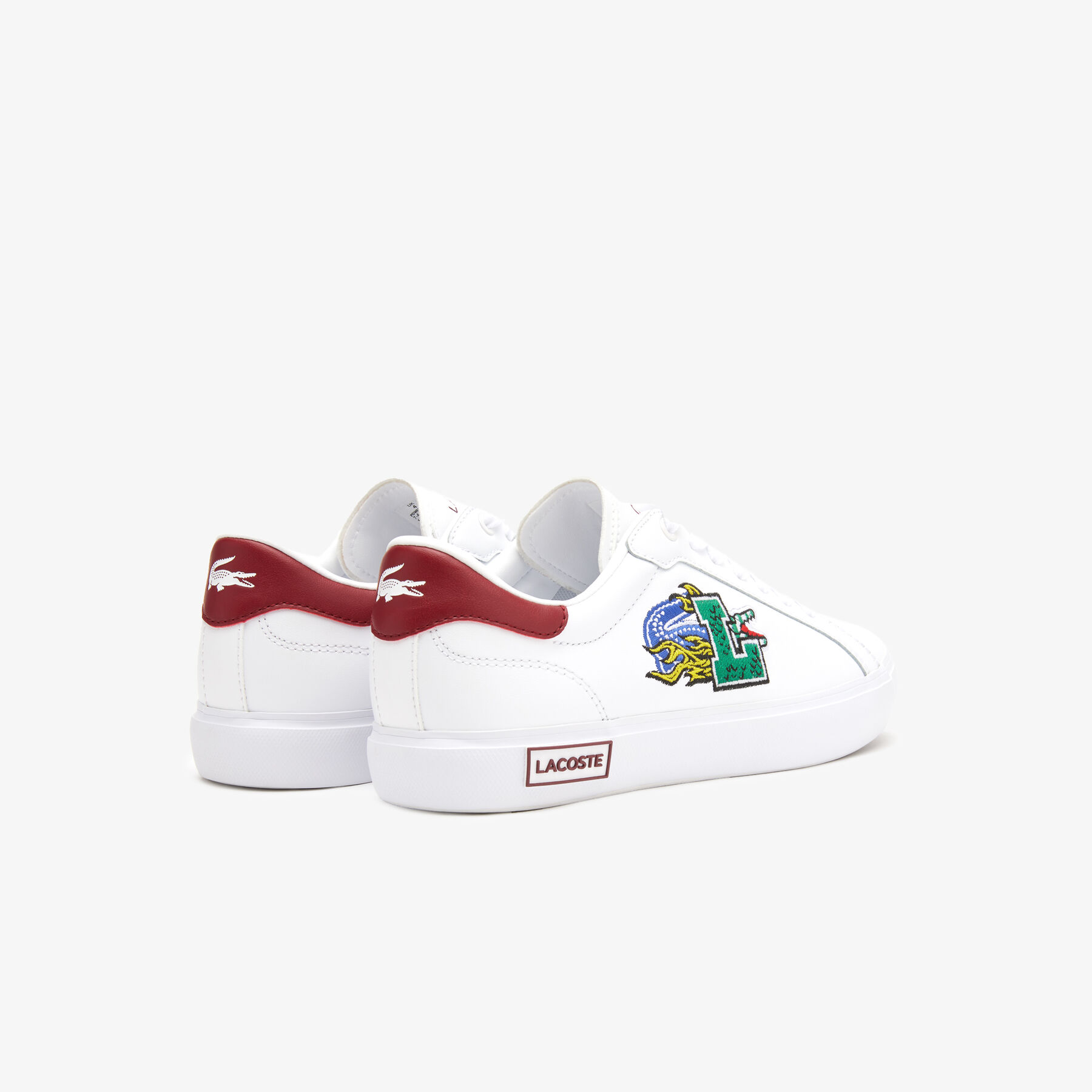 women s lacoste powercourt leather sneakers