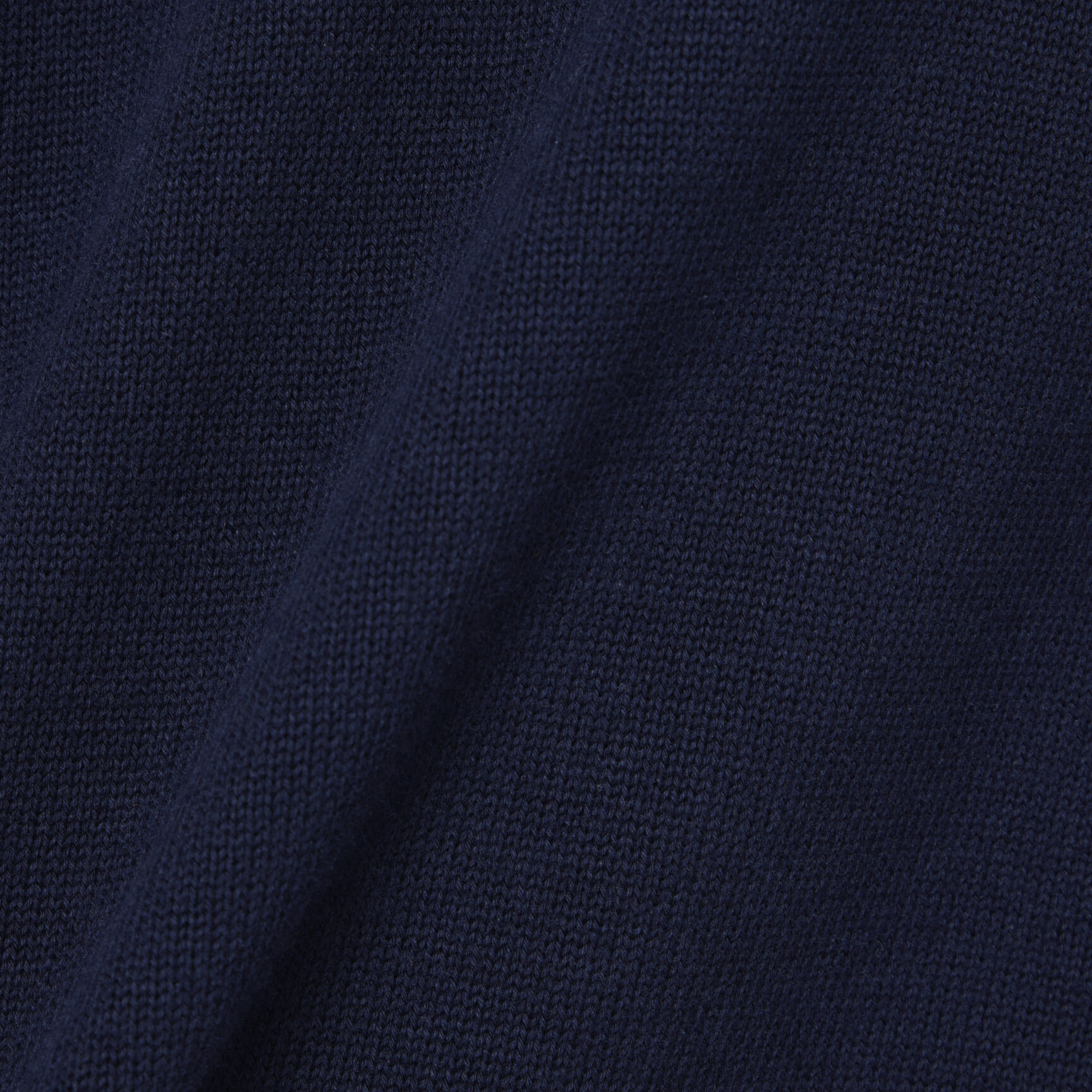 Zipped High Neck Cotton Sweater