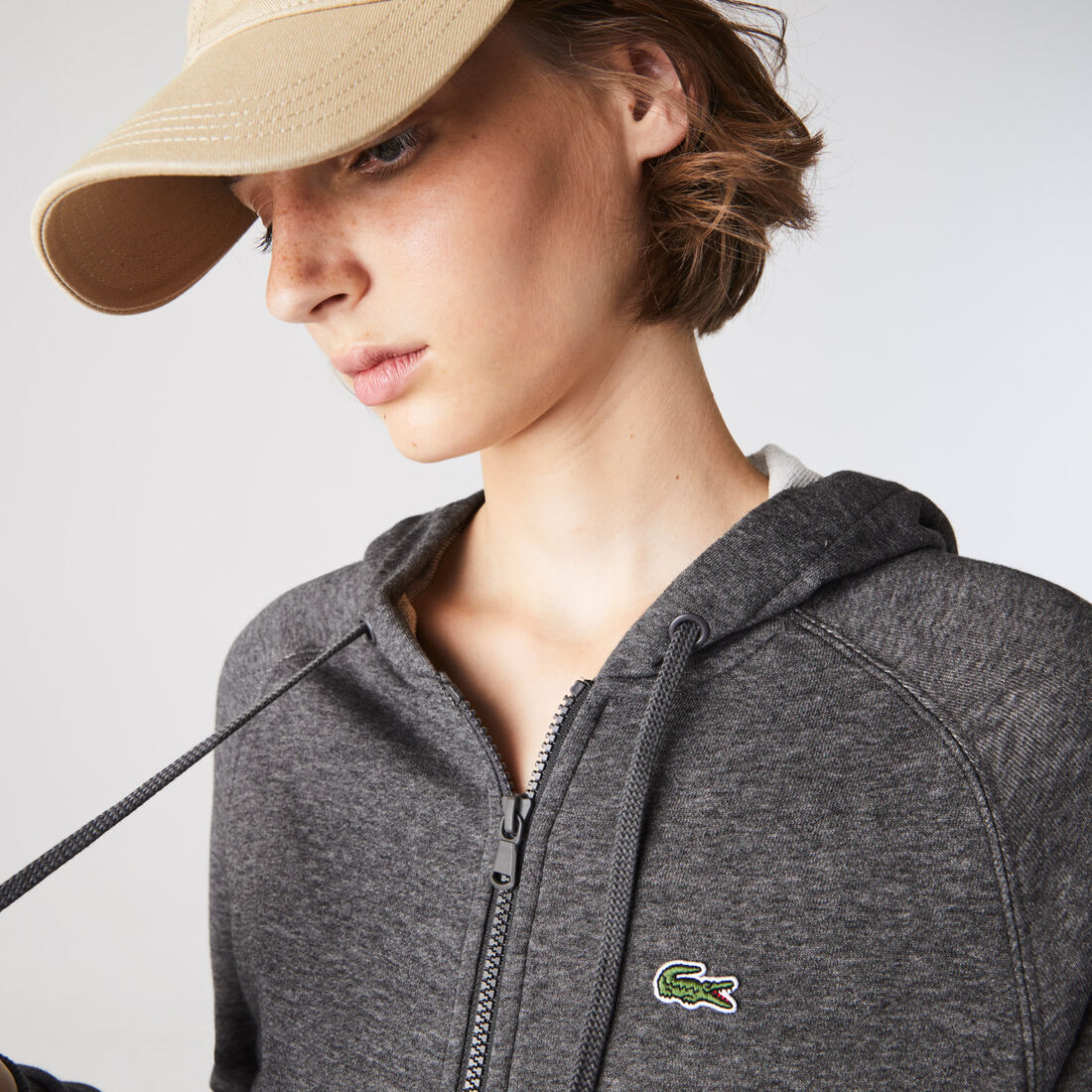 Women's Lacoste SPORT Fleece Zip Tennis Hoodie Women's Lacoste SPORT Fleece Zip Tennis Hoodie