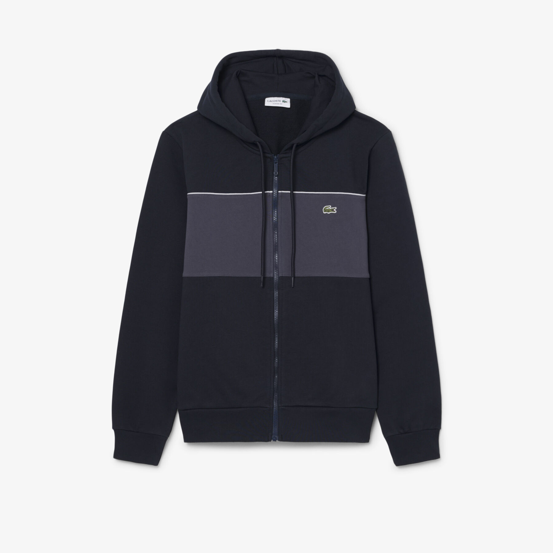 Colour-Block Zipped Hoodie Colour-Block Zipped Hoodie