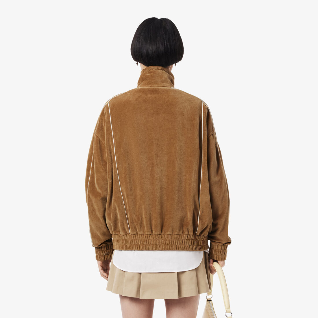 Oversized Zipped Velour Sweatshirt Oversized Zipped Velour Sweatshirt