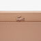 lacoste unisex chantaco zipped embossed pique leather large wallet