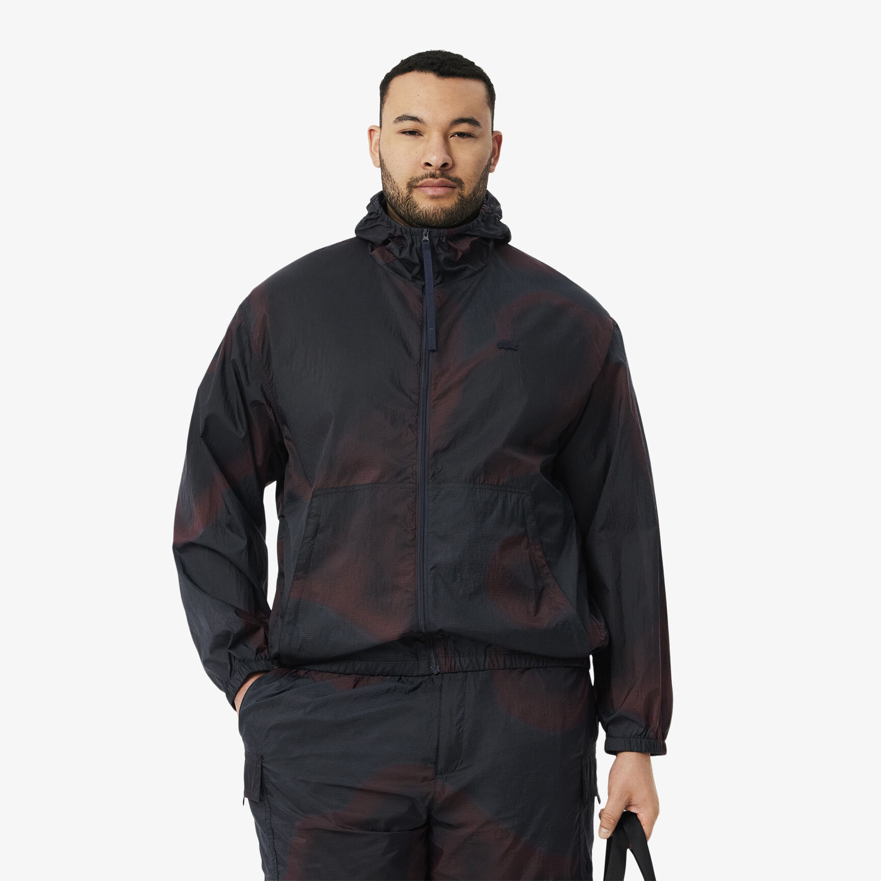 سترة من النايلون المقاوم للتمزق بطبعة أومبري سترة من النايلون المقاوم للتمزق بطبعة أومبري