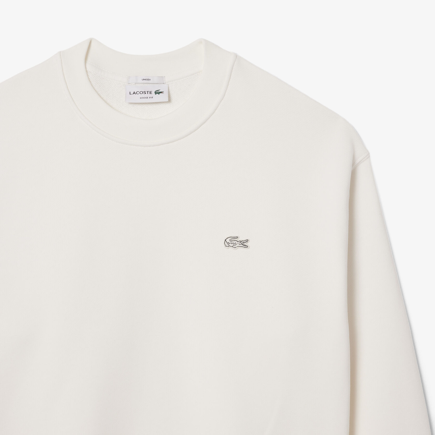 Loose Fit Heavy Fleece Sweatshirt lacoste loose fit heavy fleece sweatshirt