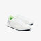 lacoste men s carnaby evo leather and citrus accent trainers