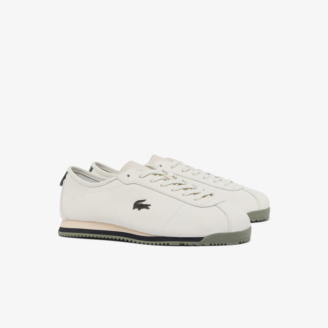 Men's Club-Low Leather Sneakers لاكوست men s club low leather sneakers