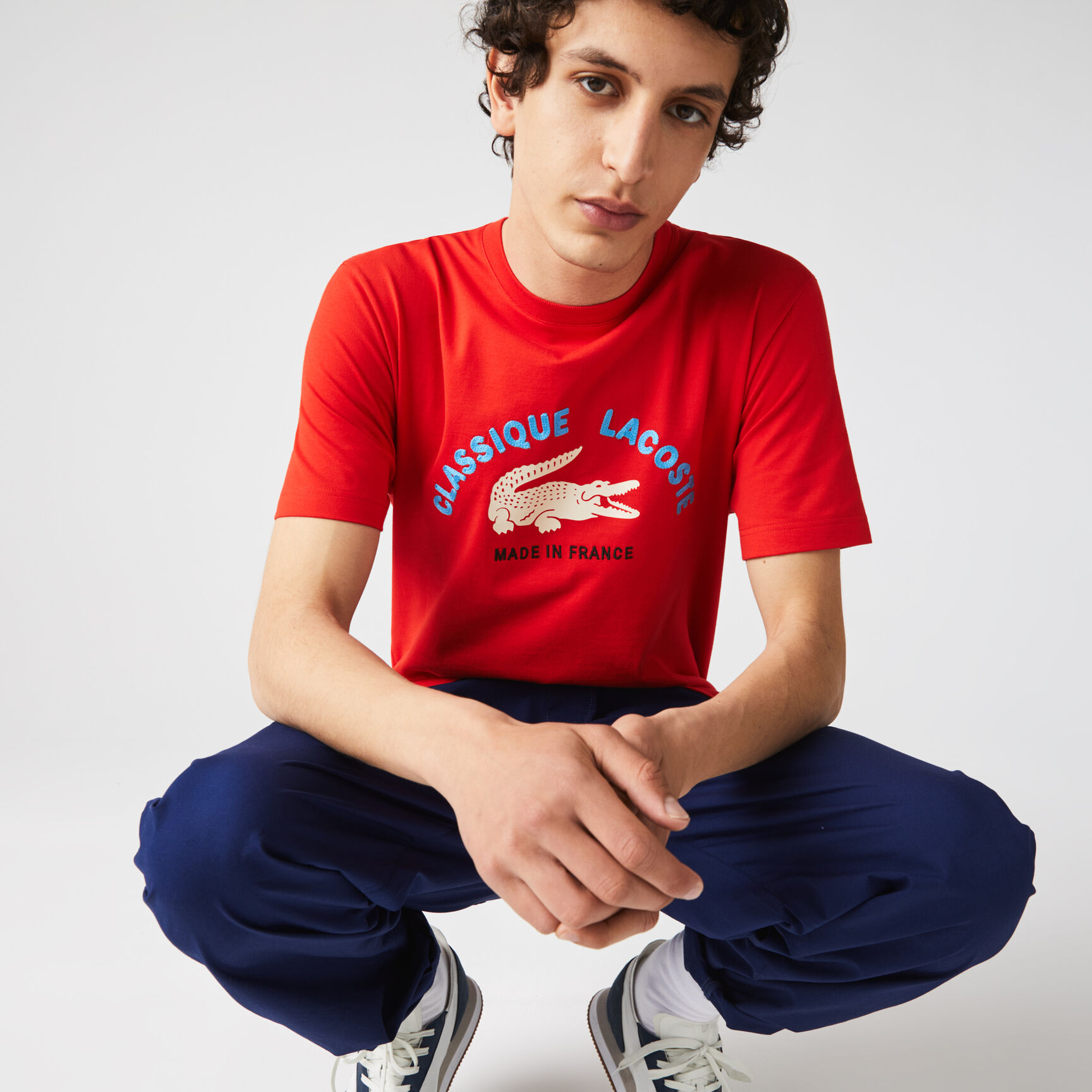 Men’s Made In France Embroidered Organic Cotton T-shirt Men’s Made In France Embroidered Organic Cotton T-shirt