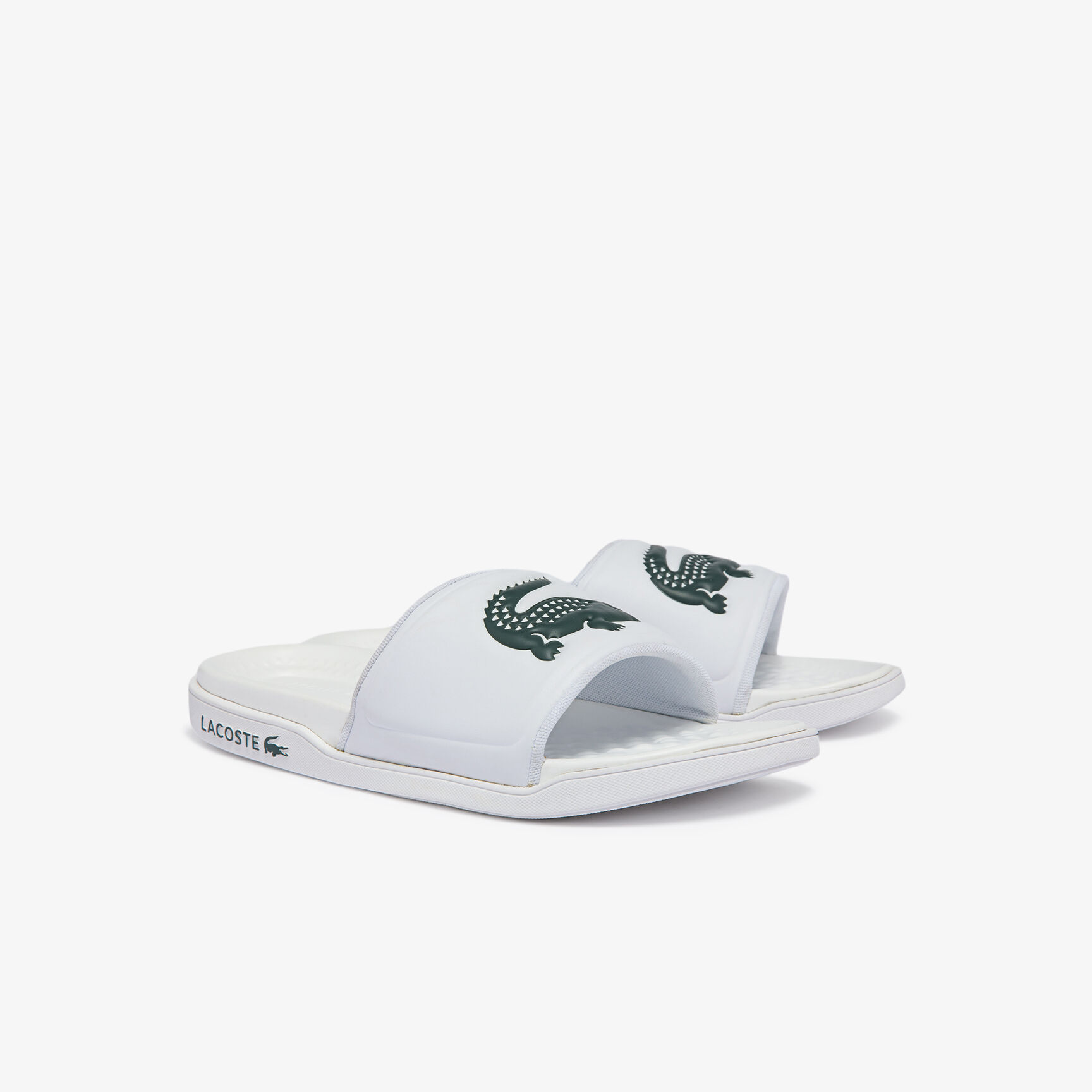 Men's Croco Dualiste Synthetic Logo Strap Slides