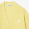 lacoste relaxed fit ribbed cotton cardigan