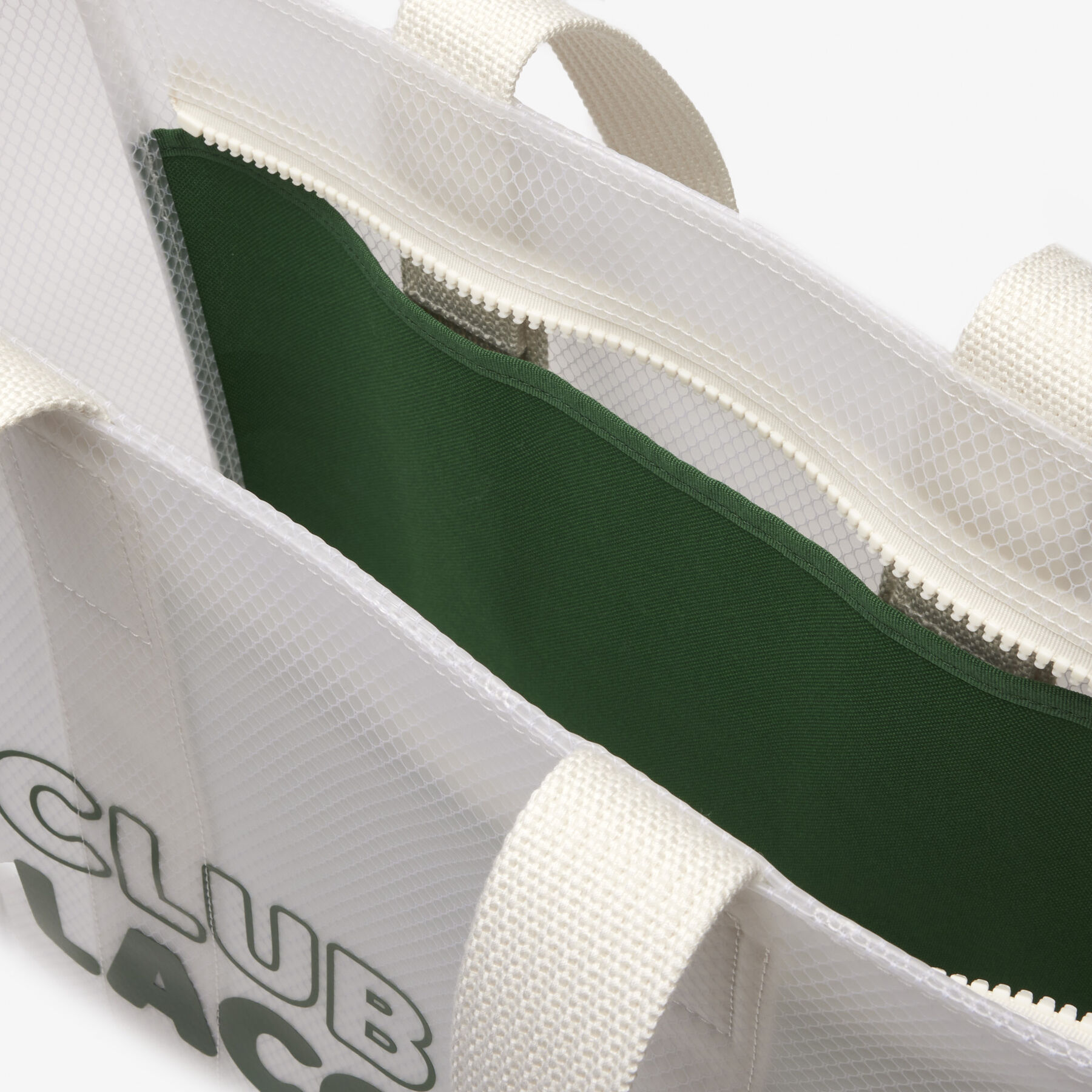 unisex lacoste transparent tote