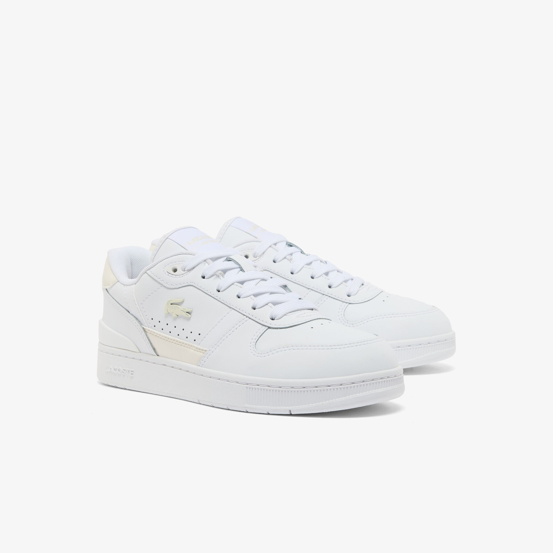 lacoste women s t clip set leather sneakers