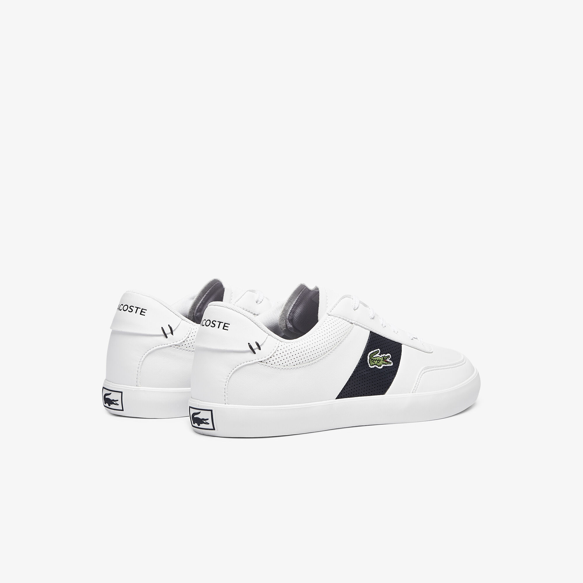 Men's Court-Master Leather and Synthetic Perforated Trainers