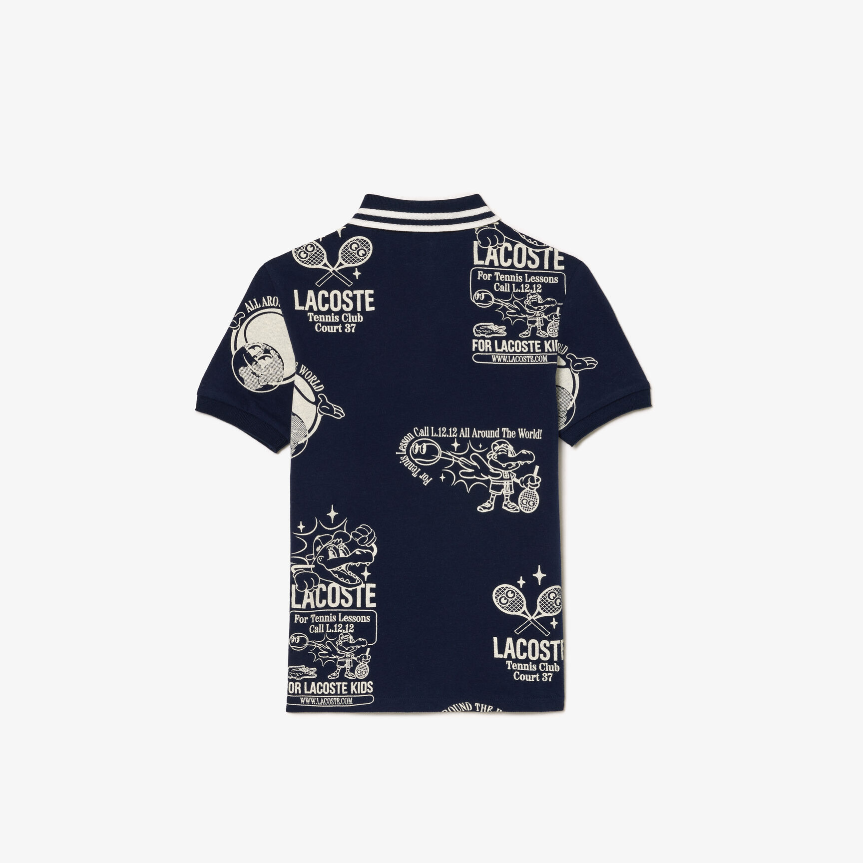 Graphic Print Cotton Polo Shirt Graphic Print Cotton Polo Shirt