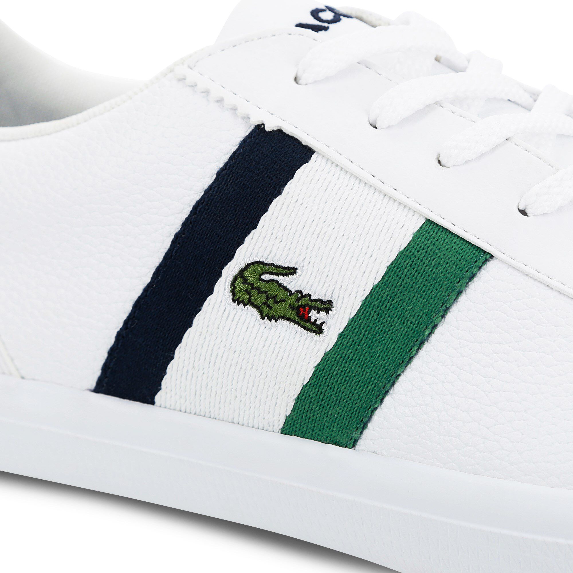 Buy Men s Lerond Tumbled Leather Trainers Lacoste SA