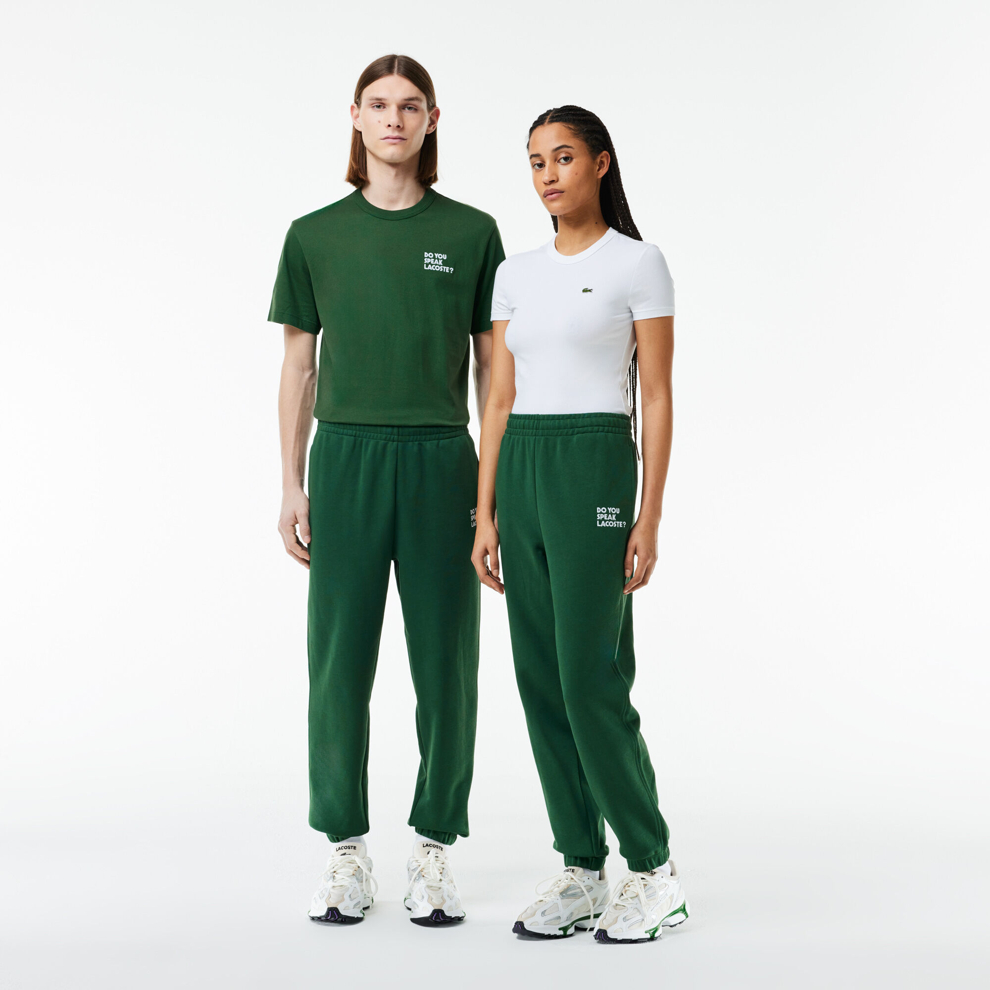 Green lacoste guppy pants clearance