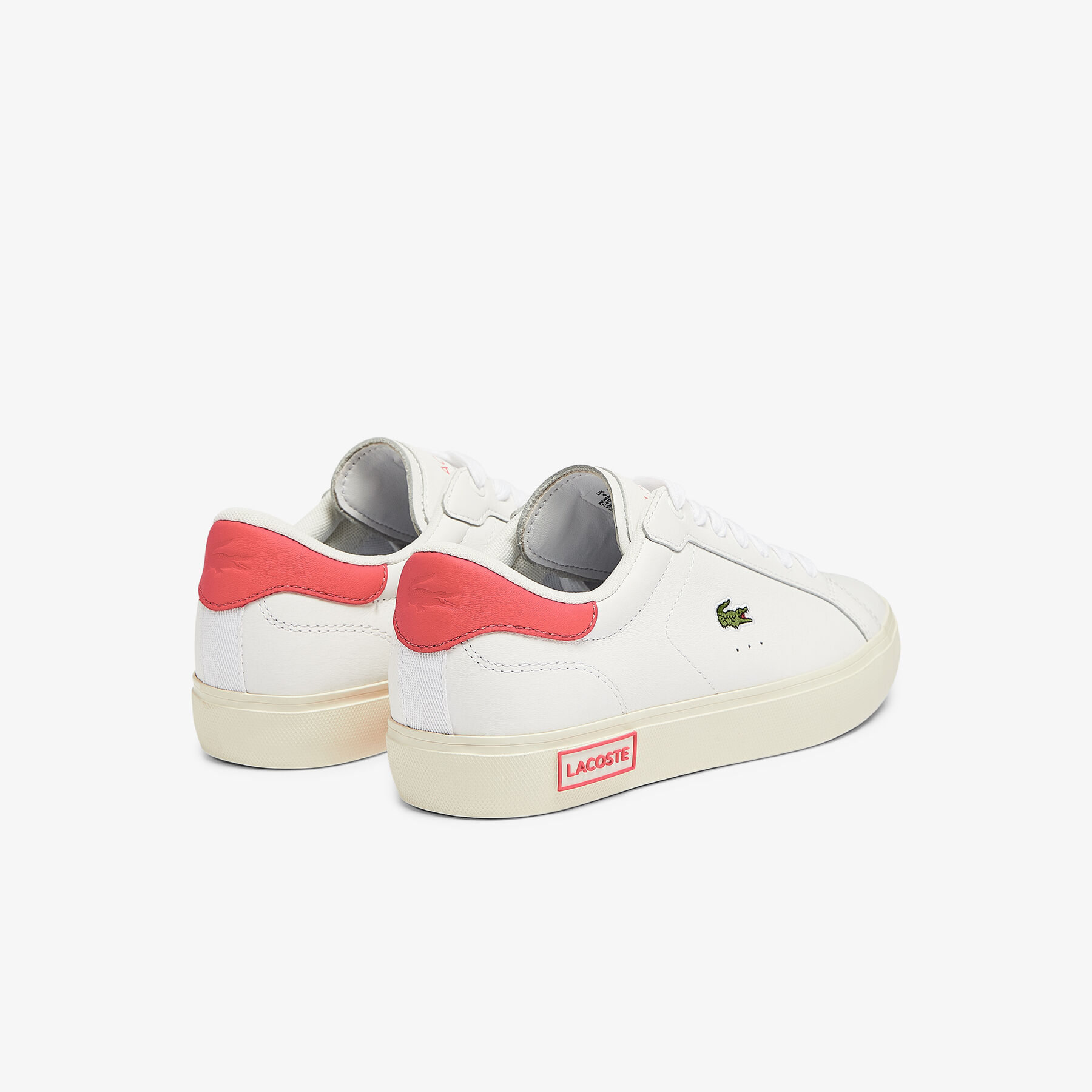 Women's Powercourt Leather Popped Heal Trainers Women's Powercourt Leather Popped Heal Trainers