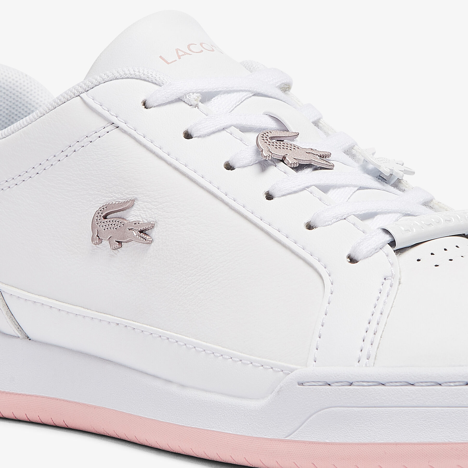 lacoste women s challenge leather and synthetic sneakers