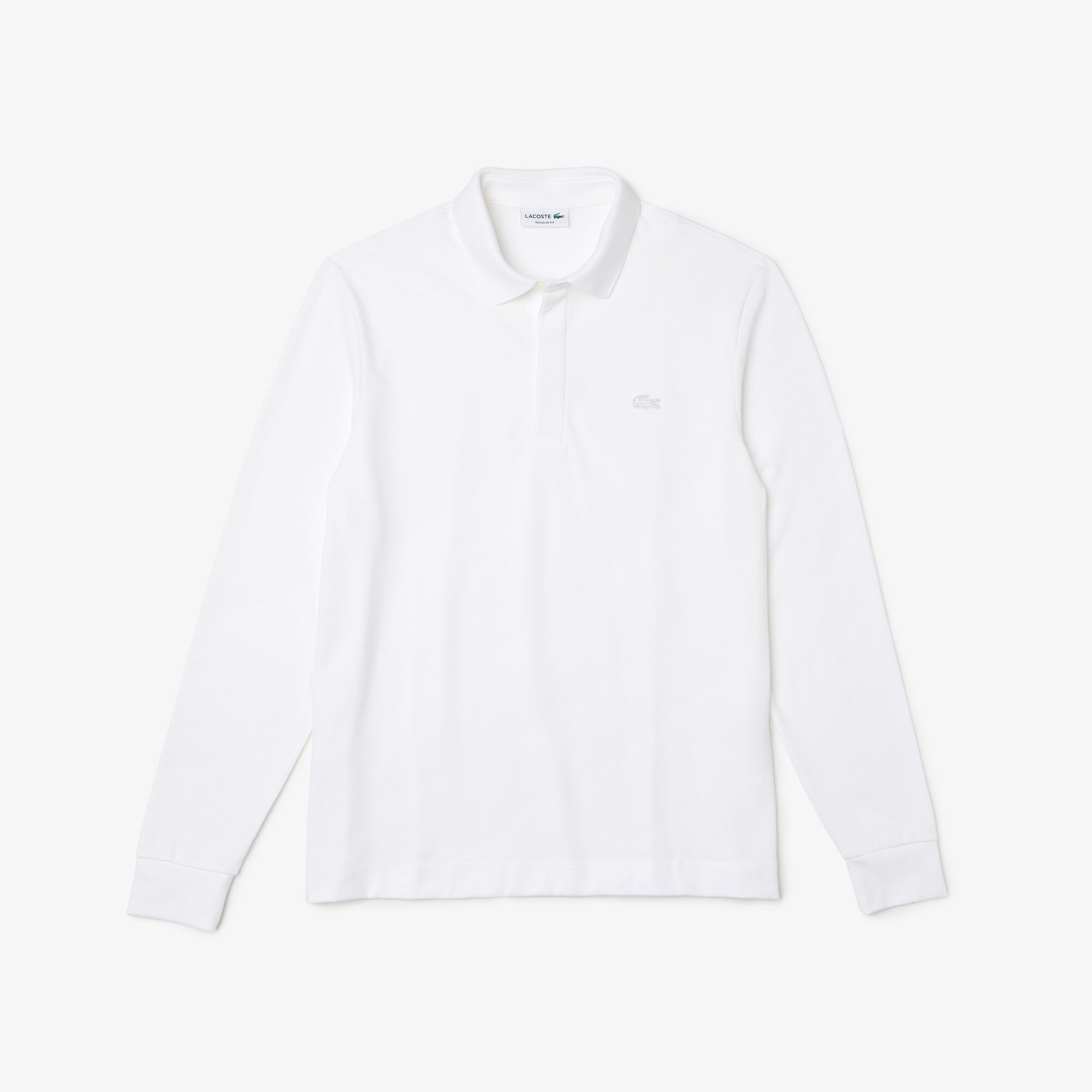 Men's Long-sleeve Lacoste Paris Polo Shirt Regular Fit Stretch Cotton Piqué