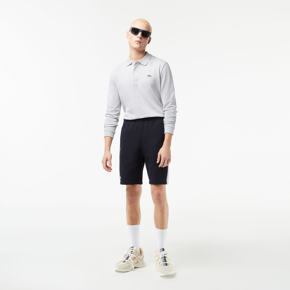 شورت صوف قطني مقسم بألوان بقصة عادية للرجال شورت صوف قطني مقسم بألوان بقصة عادية للرجال