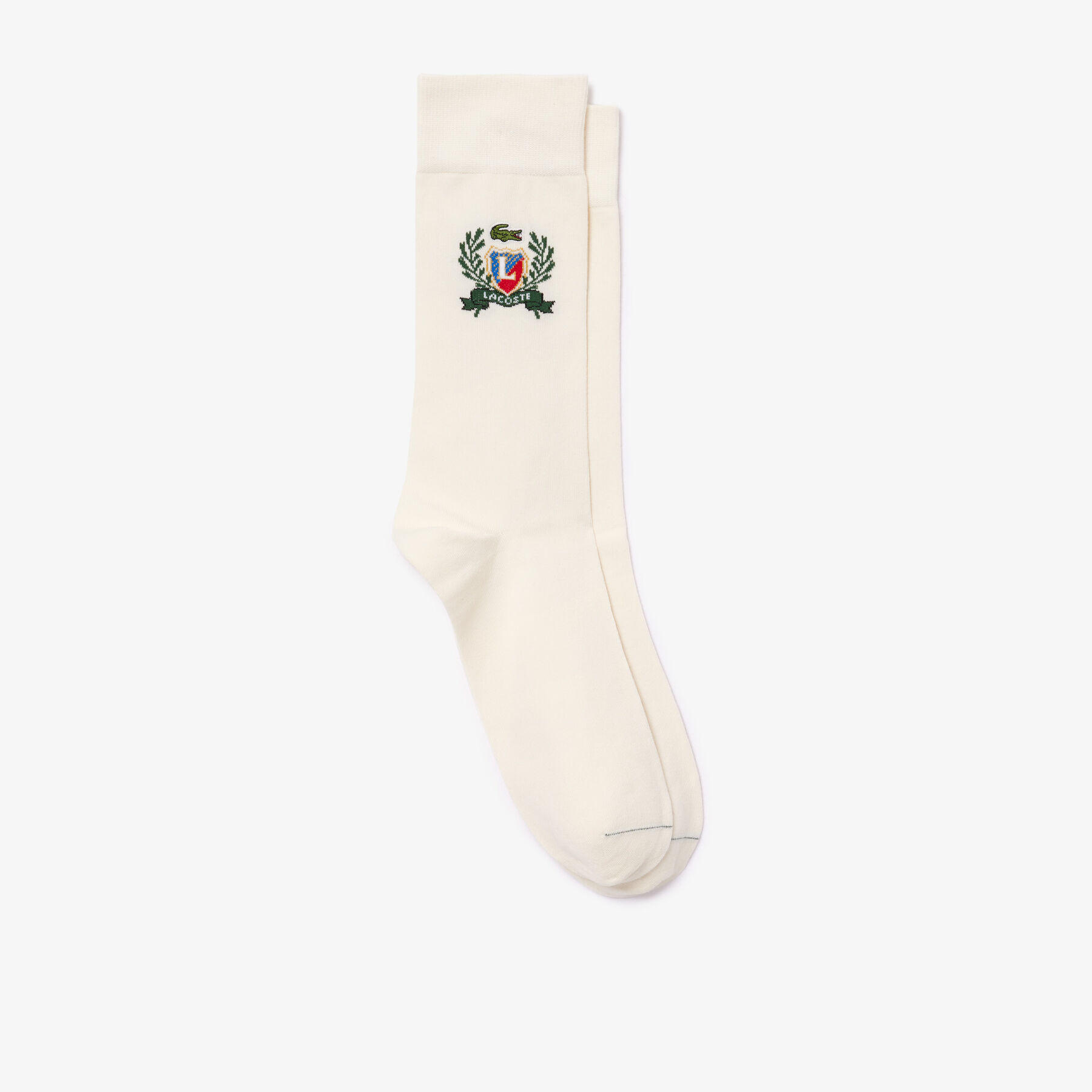 Jacquard Shield Accent Socks lacoste jacquard shield accent socks