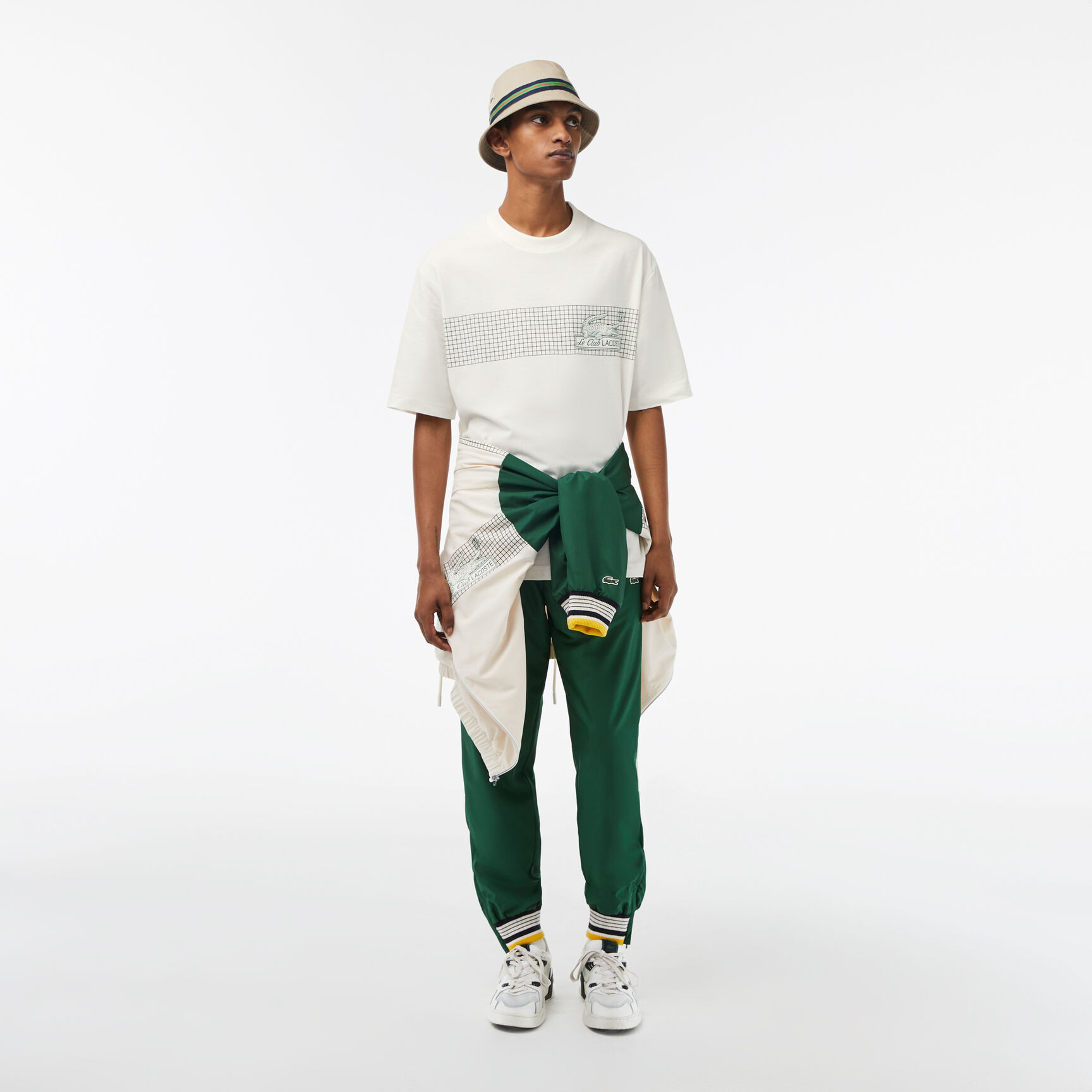 تيشيرت لاكوست تنس بطبعة وقصة فضفاضة للرجال‎