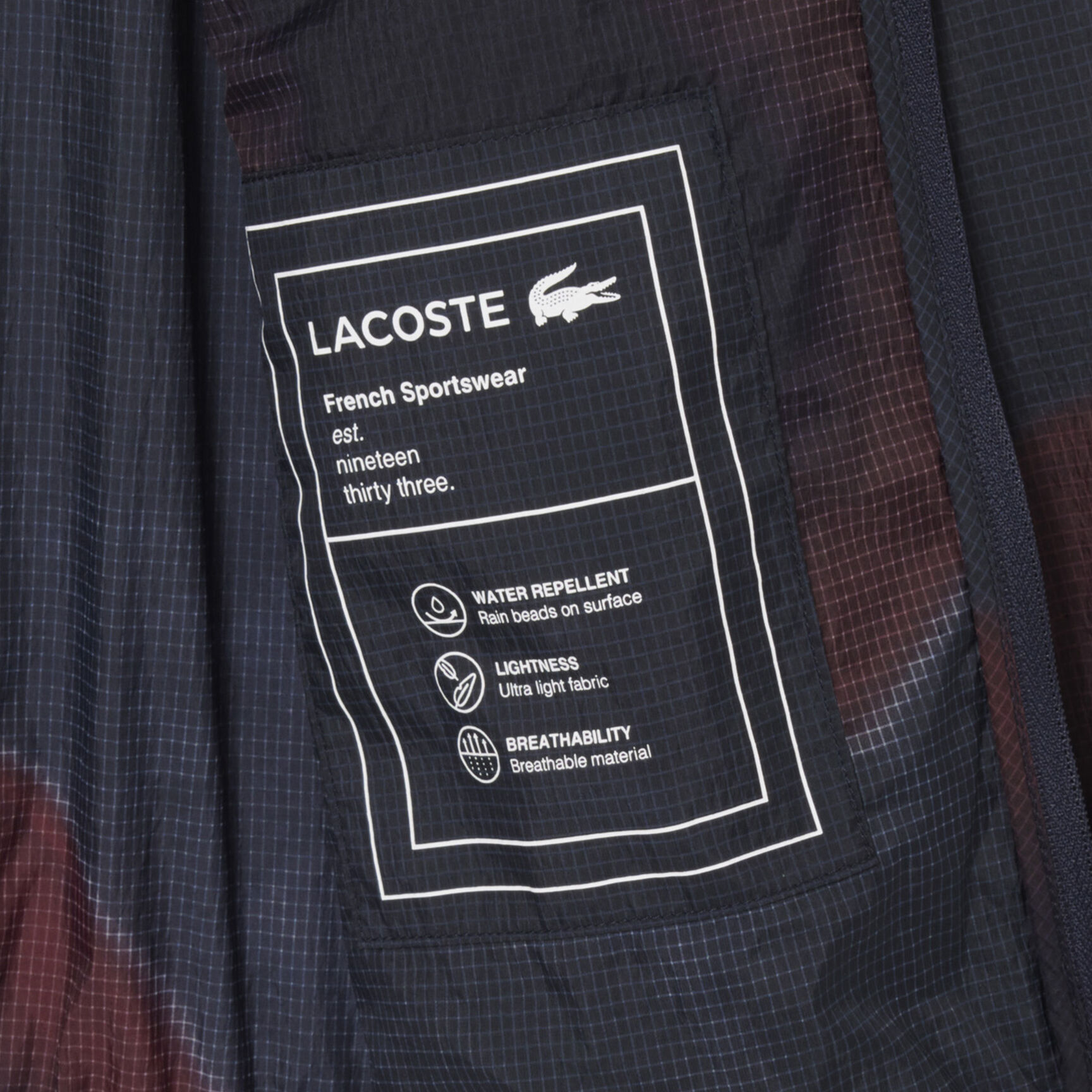 سترة من النايلون المقاوم للتمزق بطبعة أومبري سترة من النايلون المقاوم للتمزق بطبعة أومبري