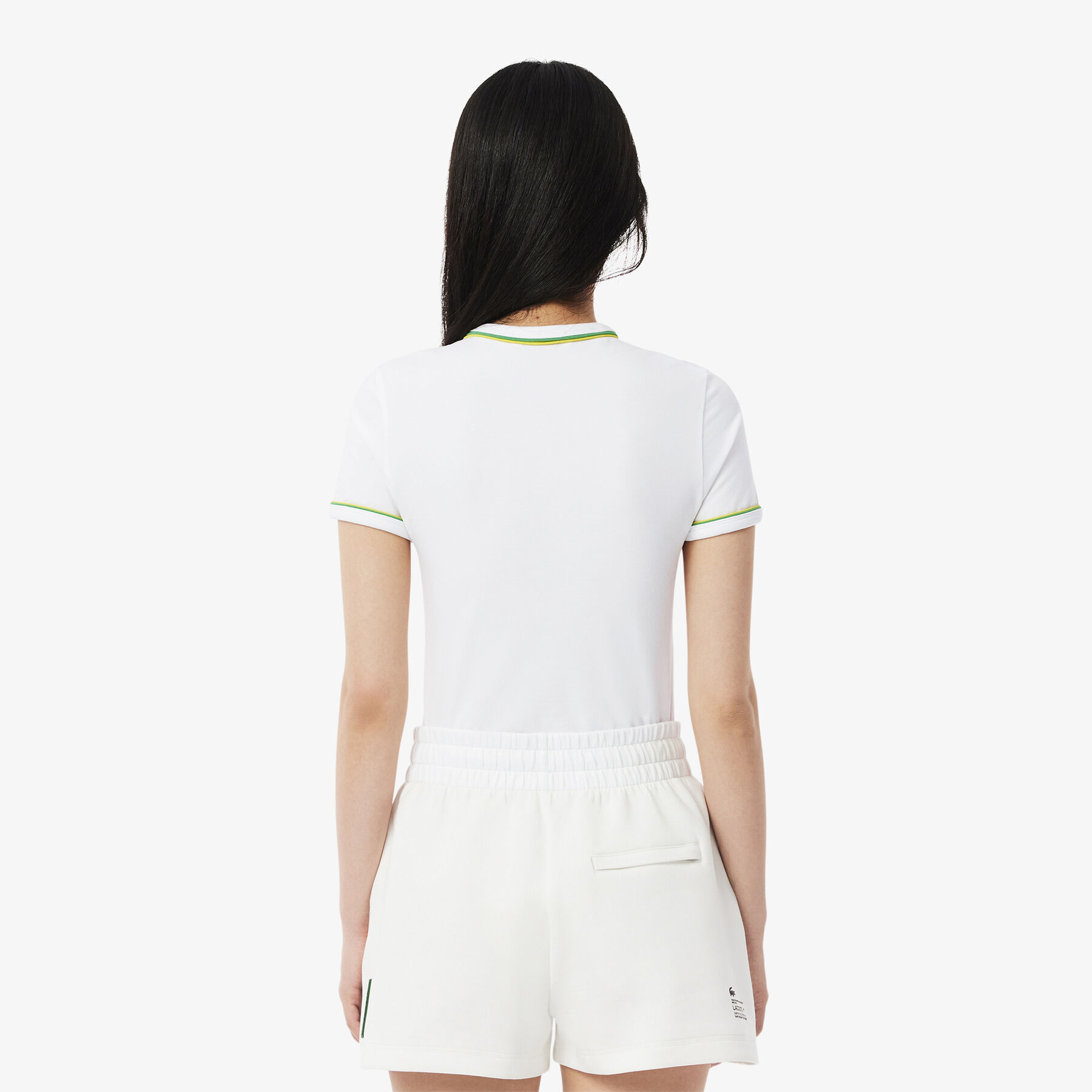 lacoste contrast accent jersey t shirt