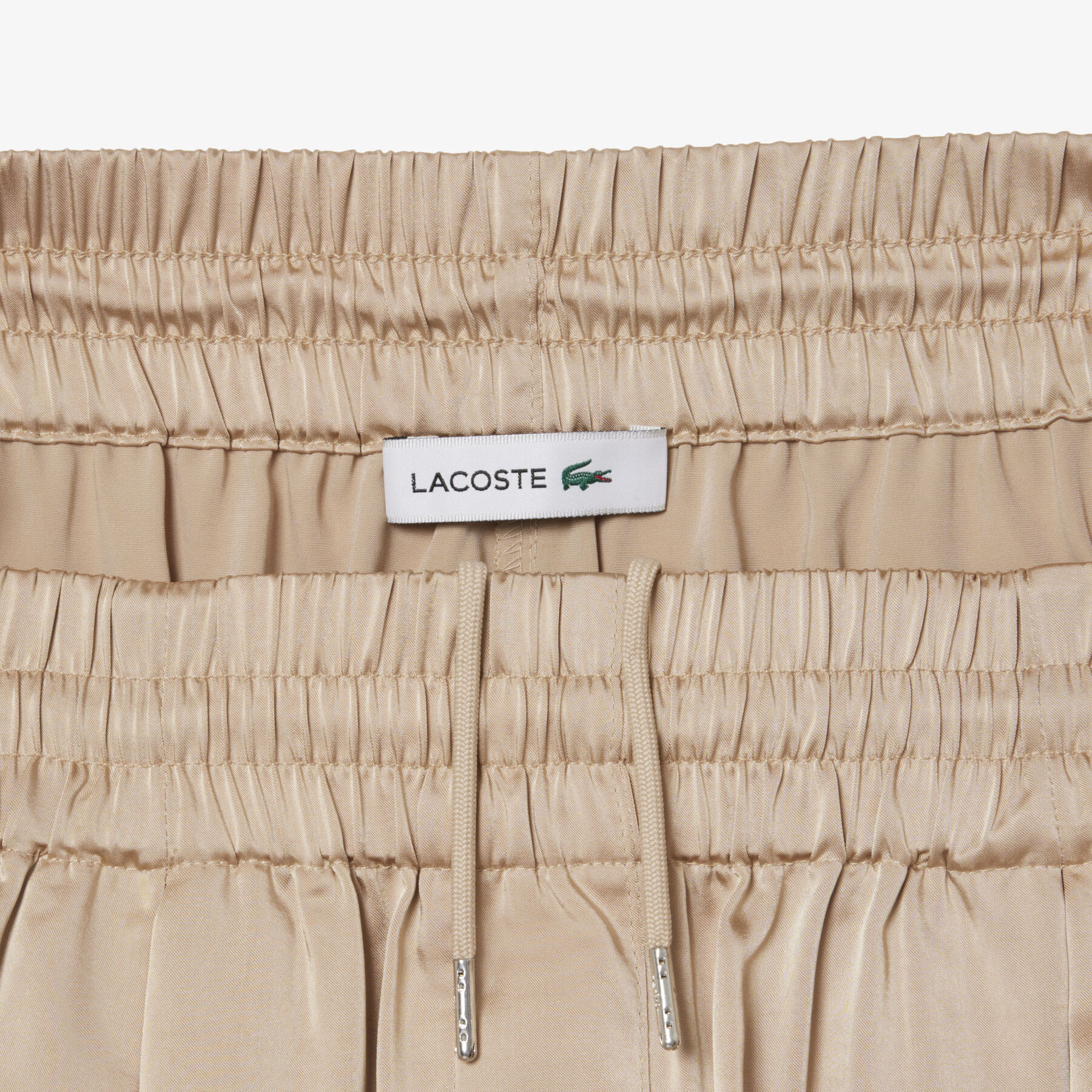 Oversized Elasticated Satin Pants lacoste oversized elasticated satin pants