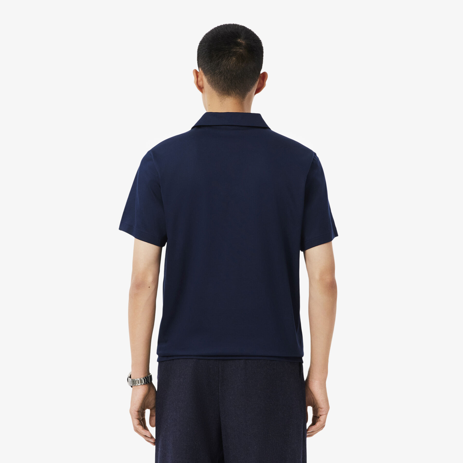 Paris Classic Fit Open Neck Embroidered Polo Shirt lacoste paris classic fit open neck embroidered polo shirt
