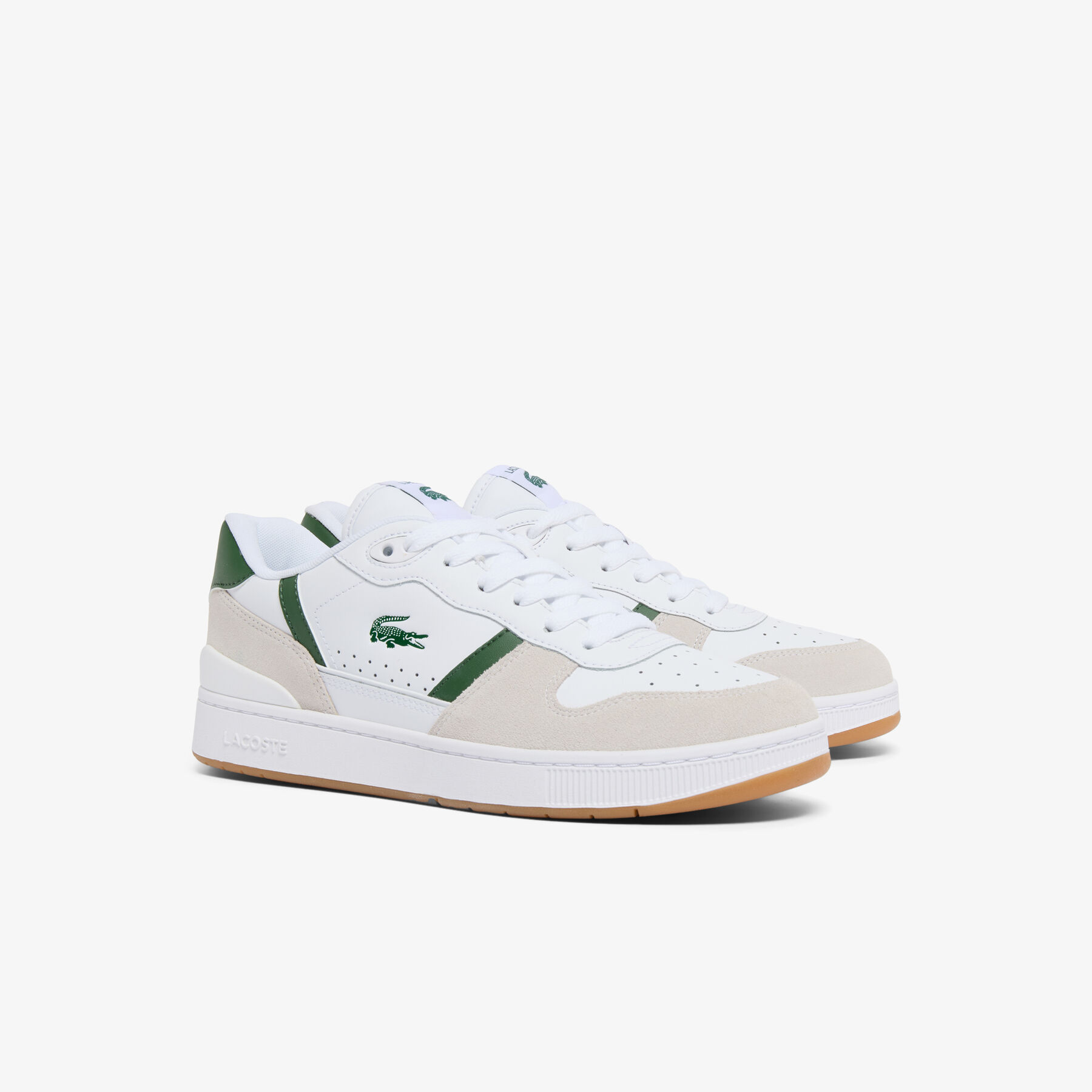Men's T-Clip Set Leather Sneakers lacoste men s t clip set leather sneakers