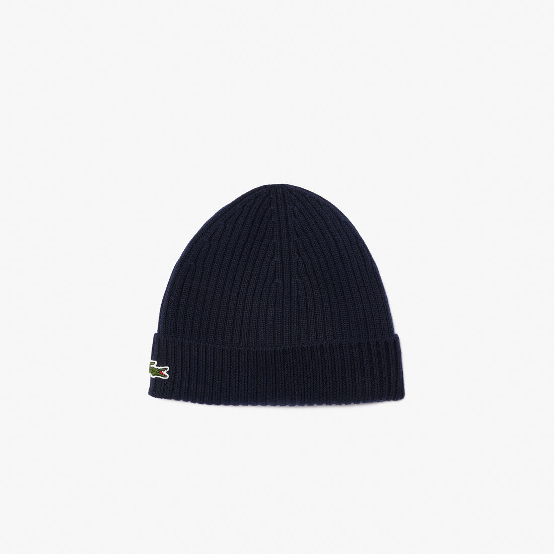 Rib Knit Brushed Wool Beanie