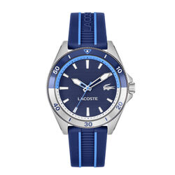lacoste mainsail navy silicone watch