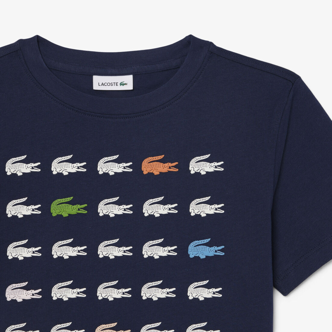 Crocodile Print Cotton T-shirt Crocodile Print Cotton T-shirt