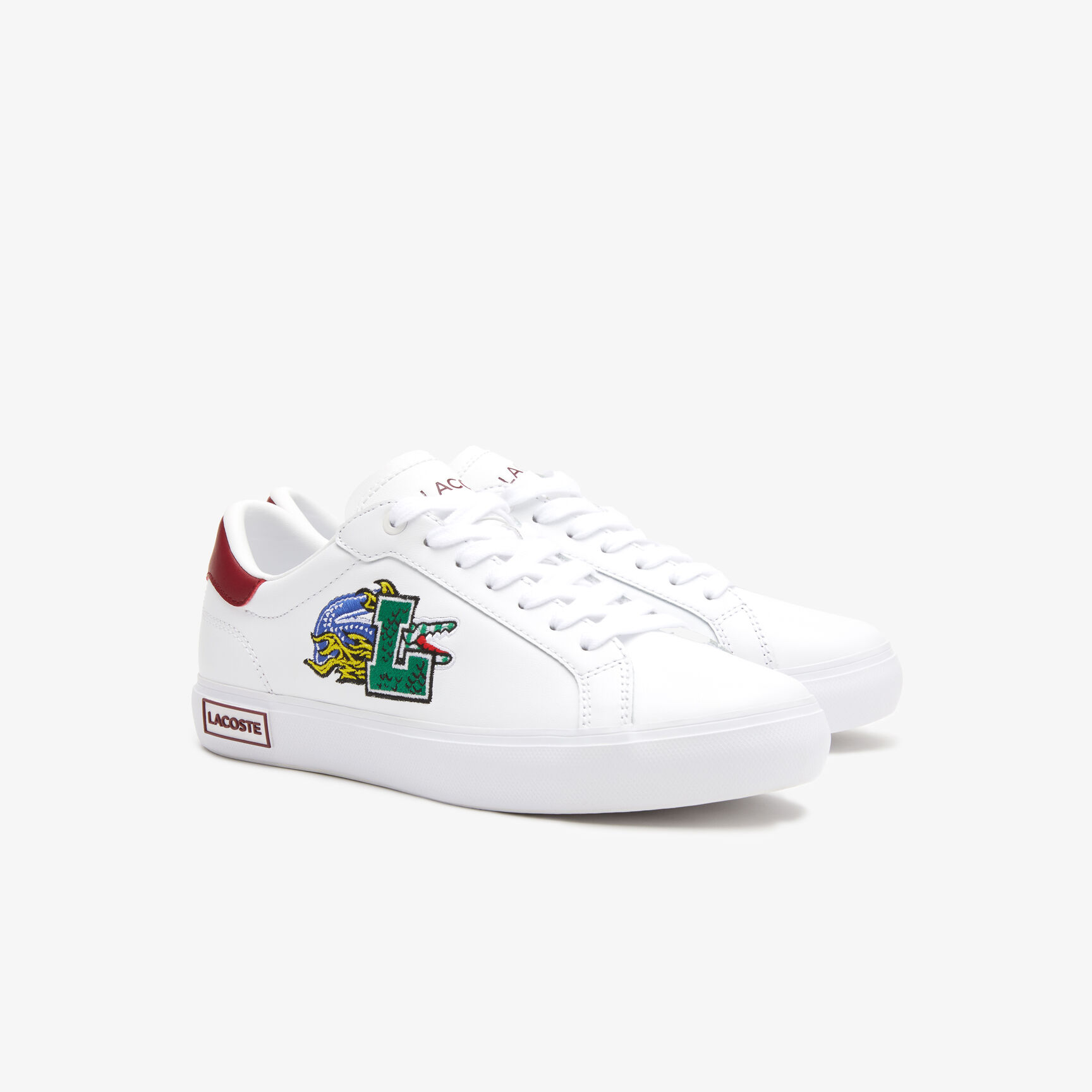 سنيكرز لاكوست باور كورت جلد للنساء