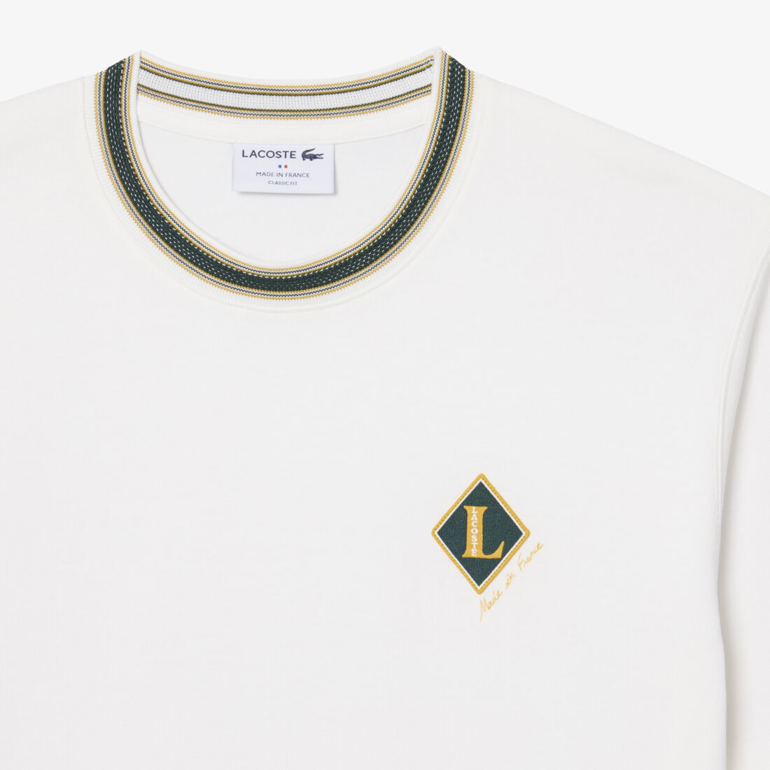 French Made Badge Accent Striped T-shirt French Made Badge Accent Striped T-shirt