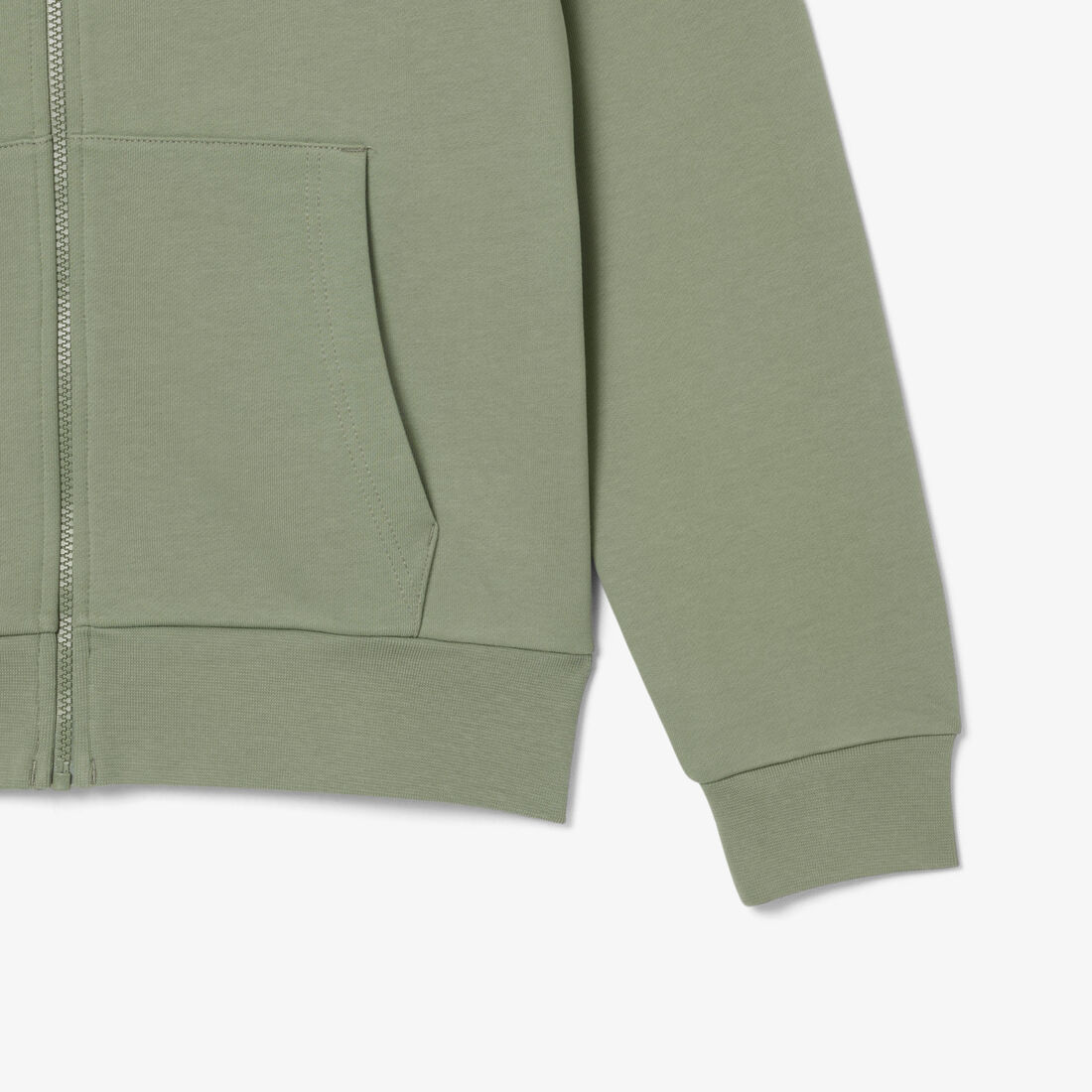 Classic Fit Zipped Fleece Sweatshirt Classic Fit Zipped Fleece Sweatshirt